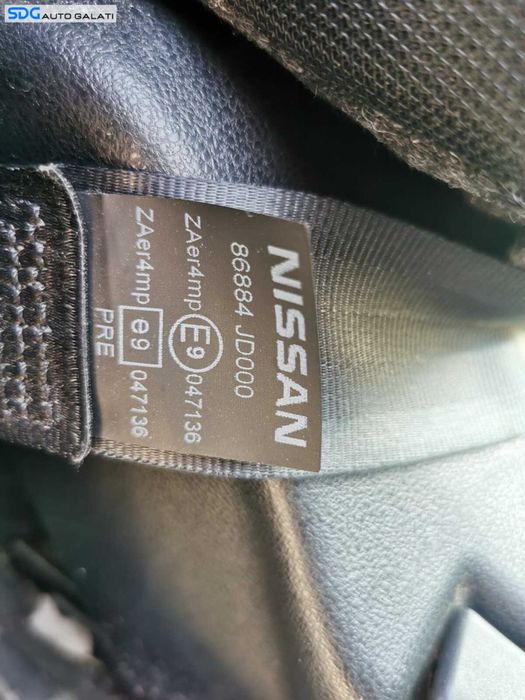 Centura Siguranta Dreapta Fata Pasager Nissan Qashqai 2007 - 2013 Cod 86884-JD000 86884JD000 [C1104]