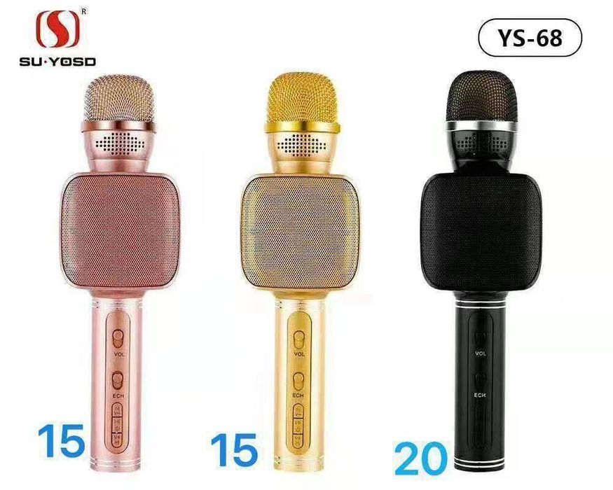 Микрофон колонка караоке беспроводной микрофон с динамиком