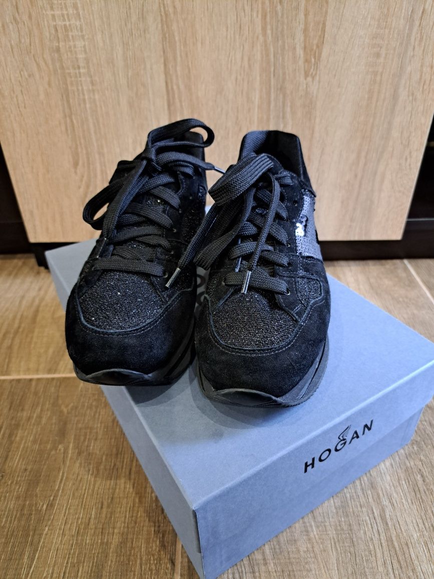 Обувки Hogan черни