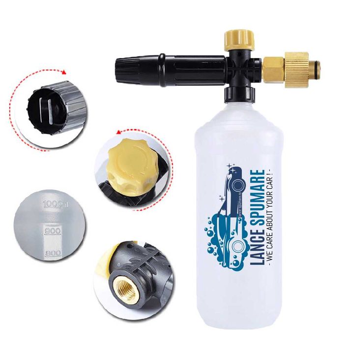 Lance spuma frisca profesionala zapada pt orice aparat de spalat