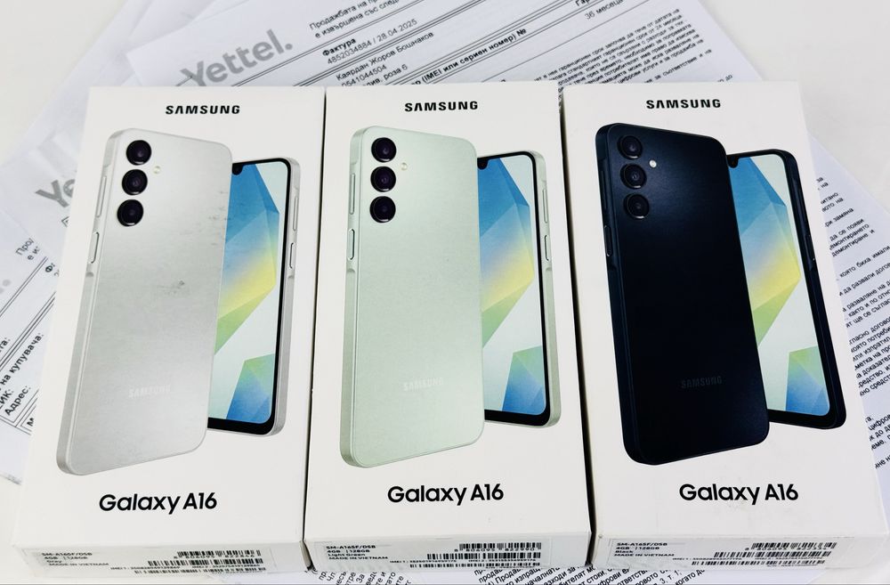 НОВ! Samsung Galaxy A16 128GB Green / Black / Grey 3г. Гаранция!