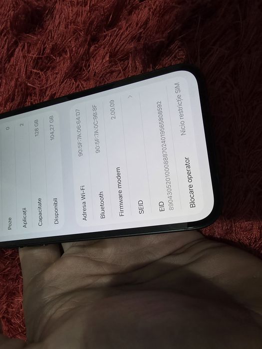 -Iphone 16E, ca Nou, 128Gb, 8Ram, 27 cicluri incarcare, Blank Titanium