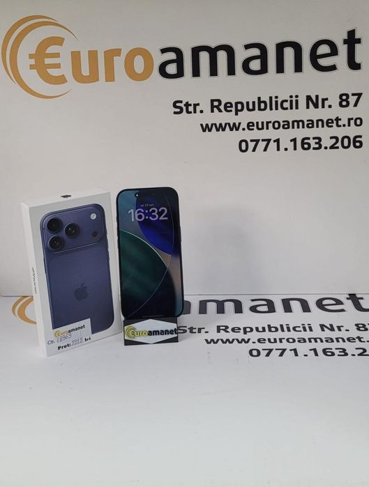 Telefon mobil Apple iPhone 17 Pro, 256GB, 5G, Deep Blue -G-