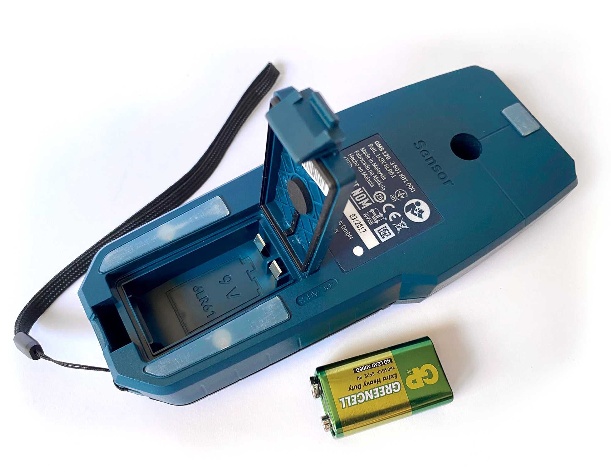 Bosch GMS 120 Professional детектор за кабели, метал, дърво, почти нов