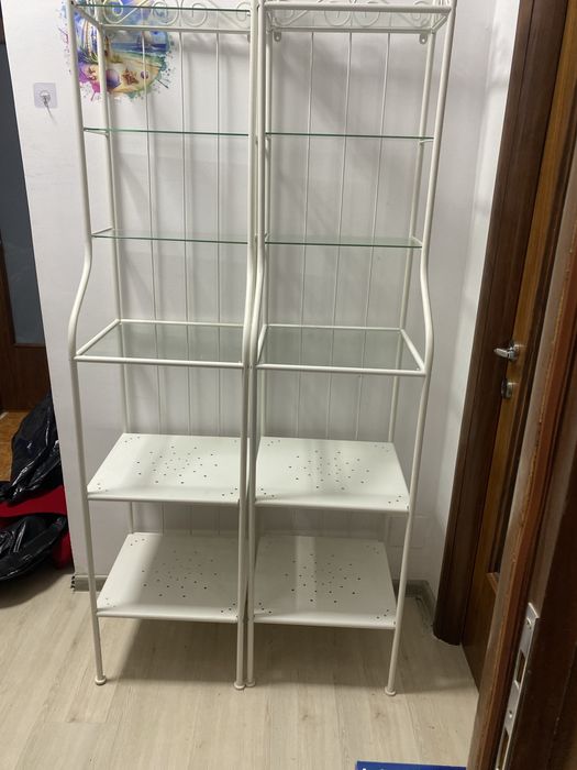 Etajera alba superba 2 bucati