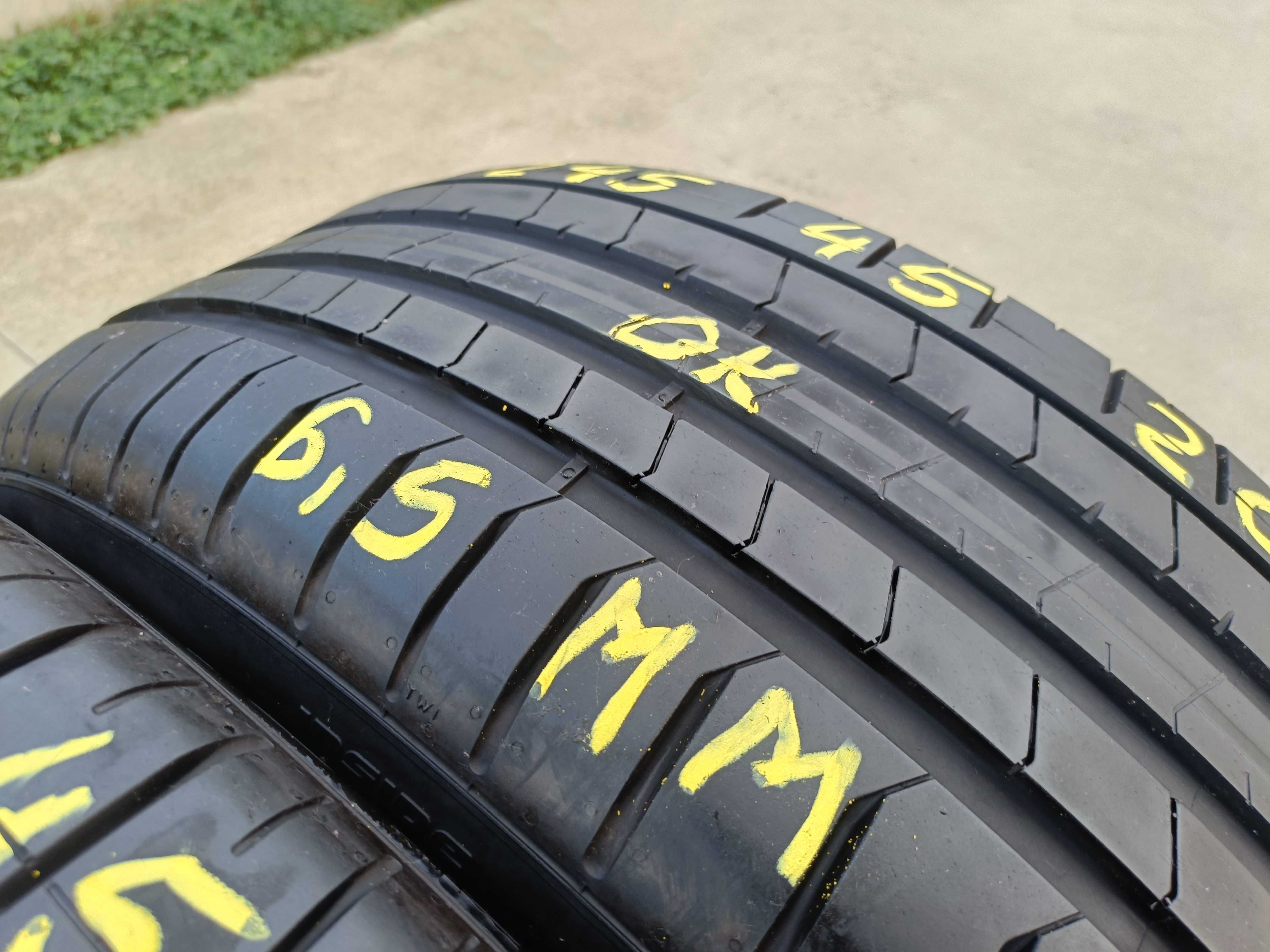 Doua anvelope vara 245 45 20 pirelli p zero pz4 profil de 6,5 mm