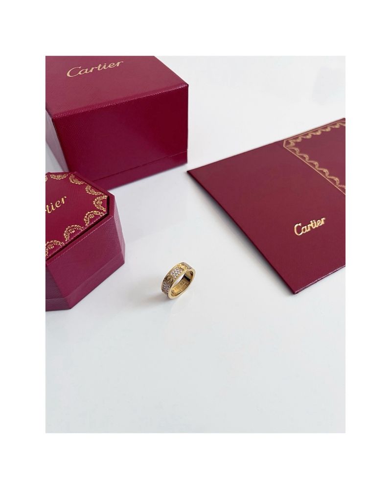 Cartier Love Diamonds Yellow Gold пръстен