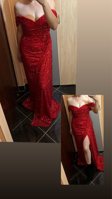 Rochie lunga cu paiete