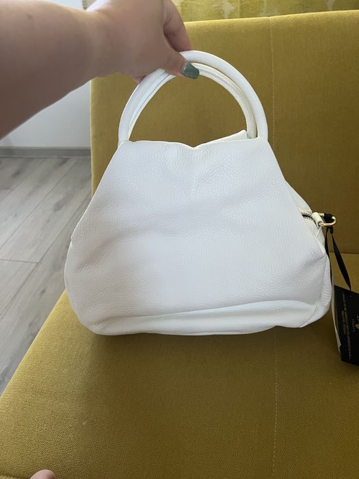 Geantă nouă Versace 19V69 Dollaro Bianco – originală, cu etichetă