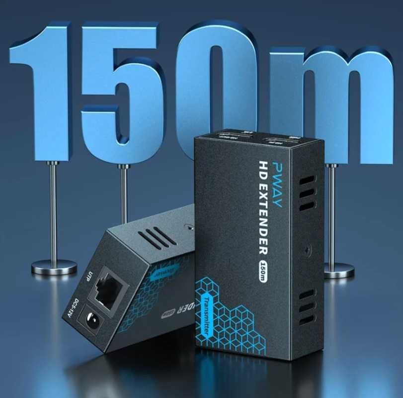 PWAY HDMI удължител 150м Cat5e6Gigabit EthernetSwitch 1920*1080P60Hz3D