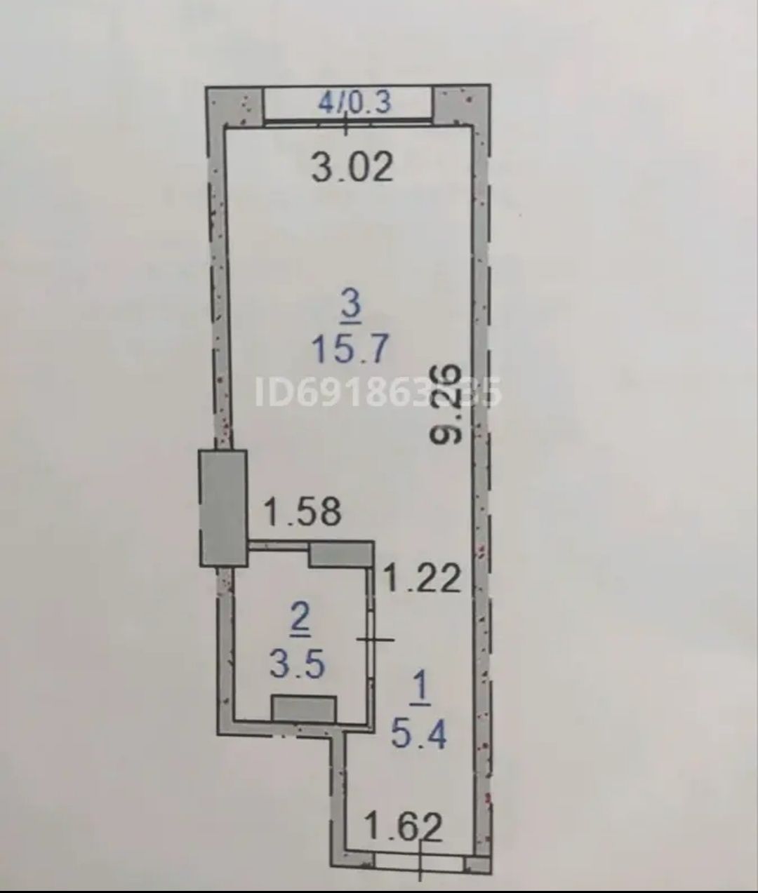 Продам 1 комнатную (студию) квартиру