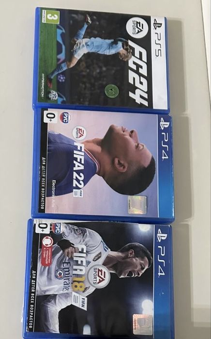 игры на PS5, FIFA18,22,24