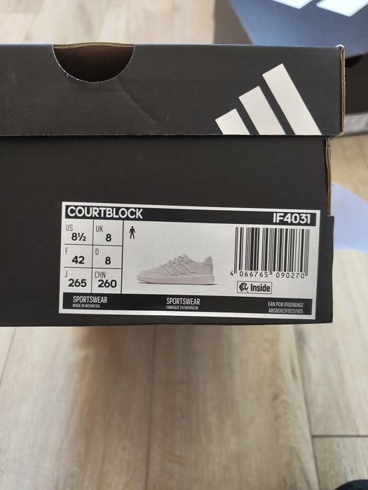 NOI Adidași pantofi sport sneakers bărbați adidas albi courtblock 42