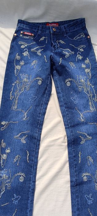 Модные Джинсы с вышивкой
