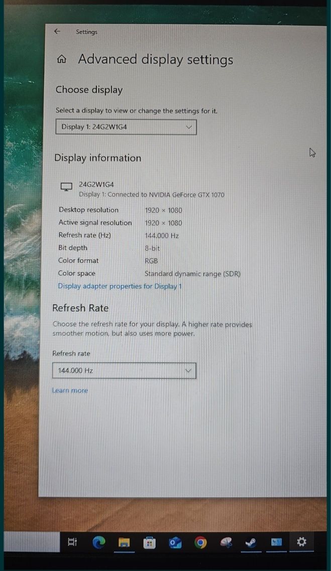 Гейминг монитор AOC 24G2W1G4 144 Hz Full HD IPS
