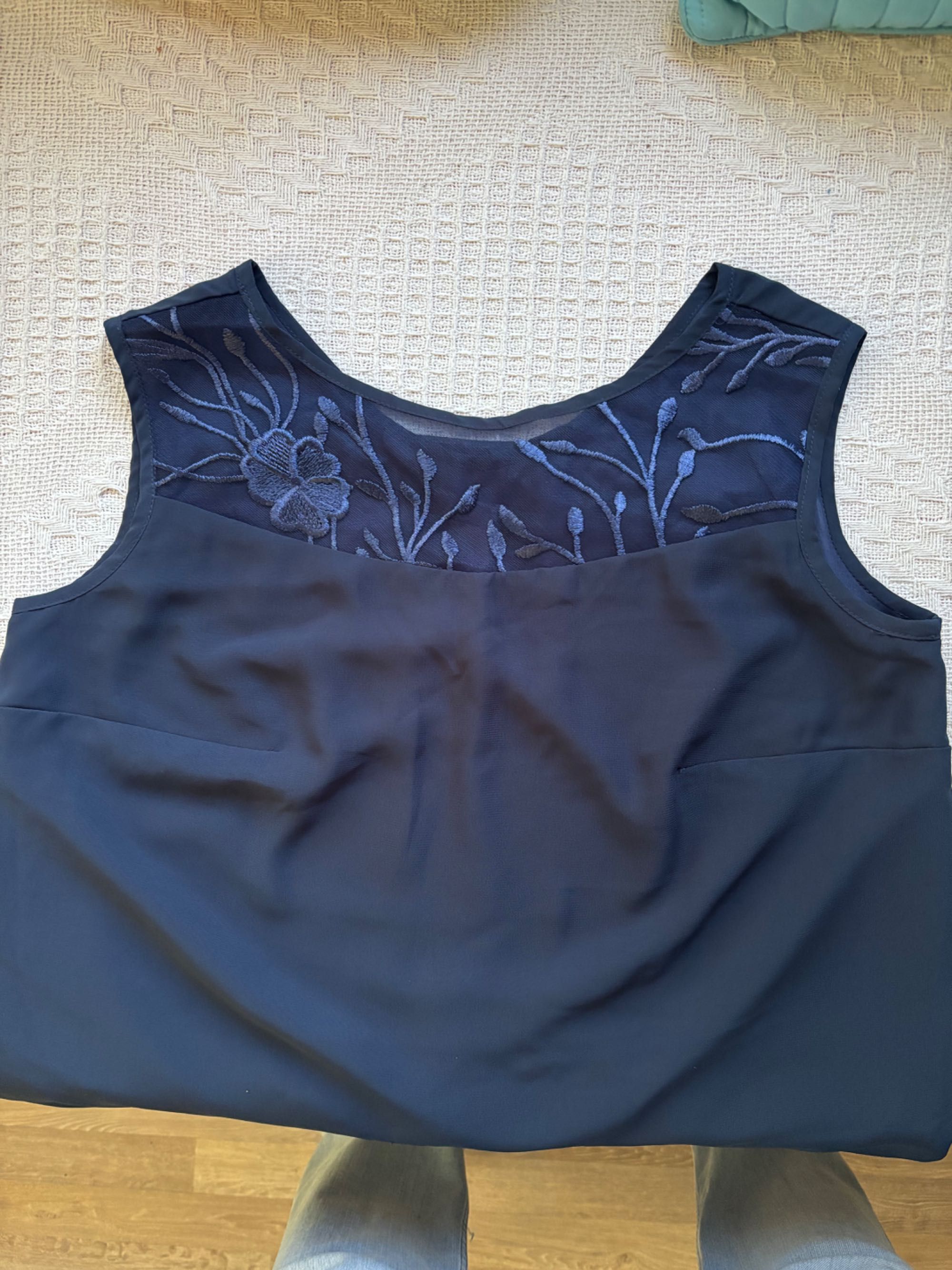 Елегантен дамски сет от 3 части - navy Blue- т.синьо