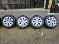 Set jante R15 Hyundai 4x100 , anvelope M+S foarte bune