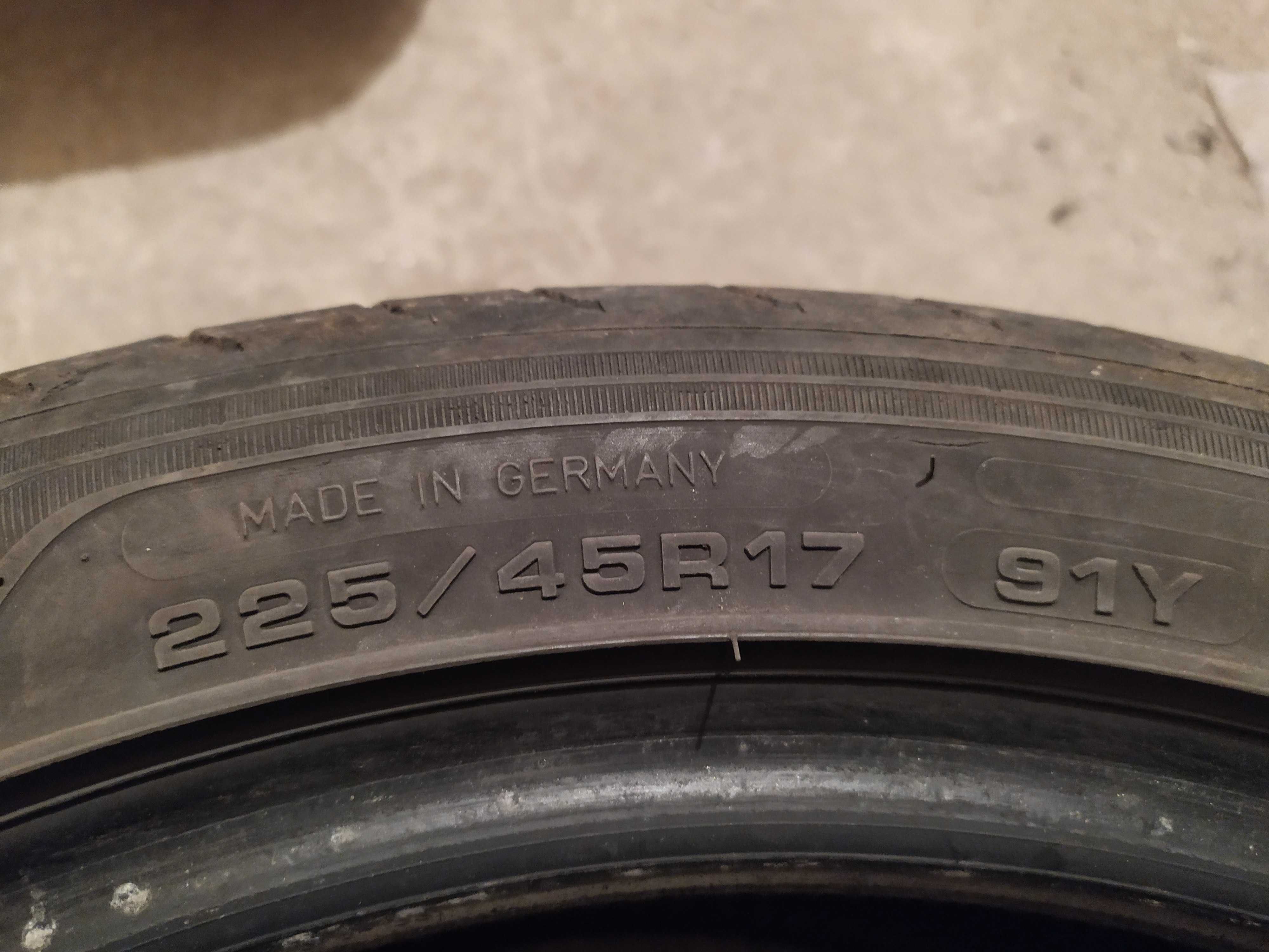 Една лятна гума Goodyear Eagle 225/45r17, 6 годишна, MADE IN GERMANY