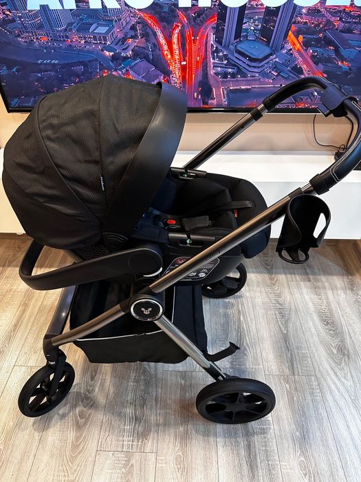 НОВА НЕИЗПОЛЗВАНА количка 3 в 1 Cangaroo - Unique, Carbon Black