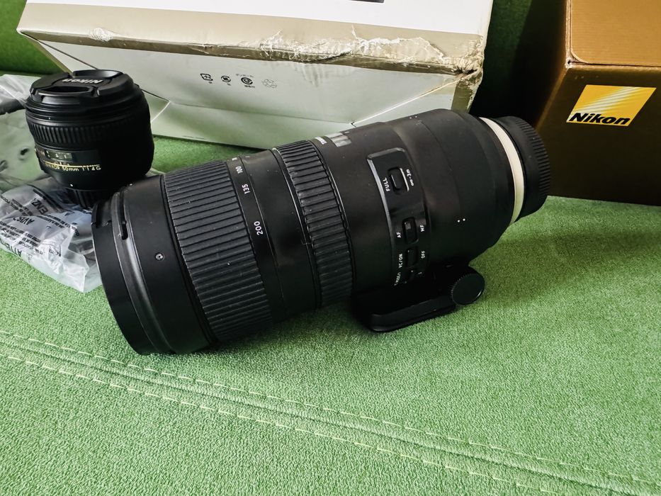 Nikon D610 + 50mm F1.4 + Tamron 70-200mm F2.8 + Filtru ND (si separat)