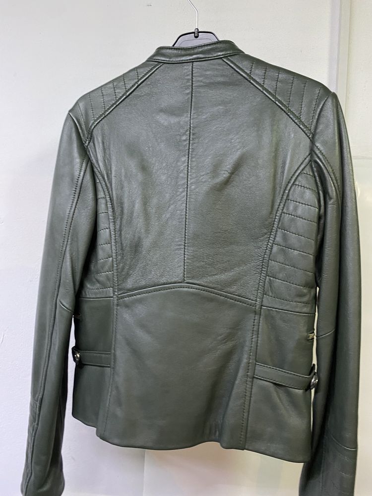 Geaca biker piele naturala dama