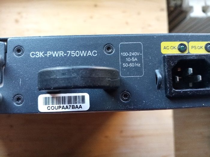 Vand sursa de alimentatare Cisco C3K-PWR-750WAC, + cablu