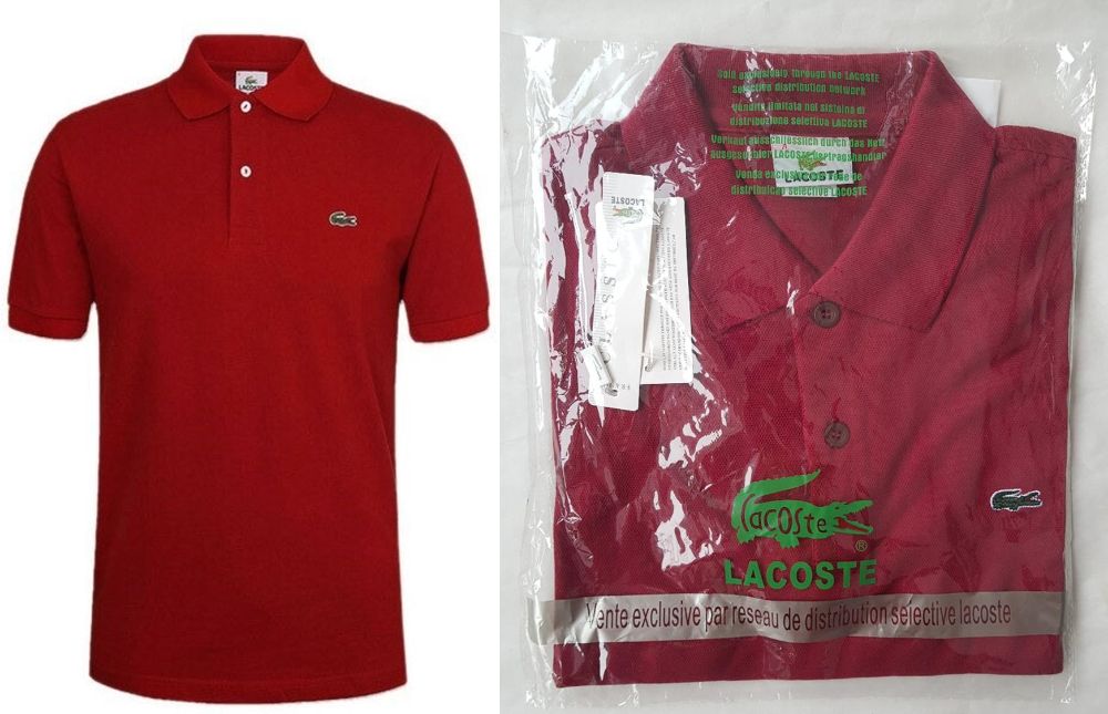Tricou Lacoste Roșu de Burgundia Marime M. Nou ambalat!