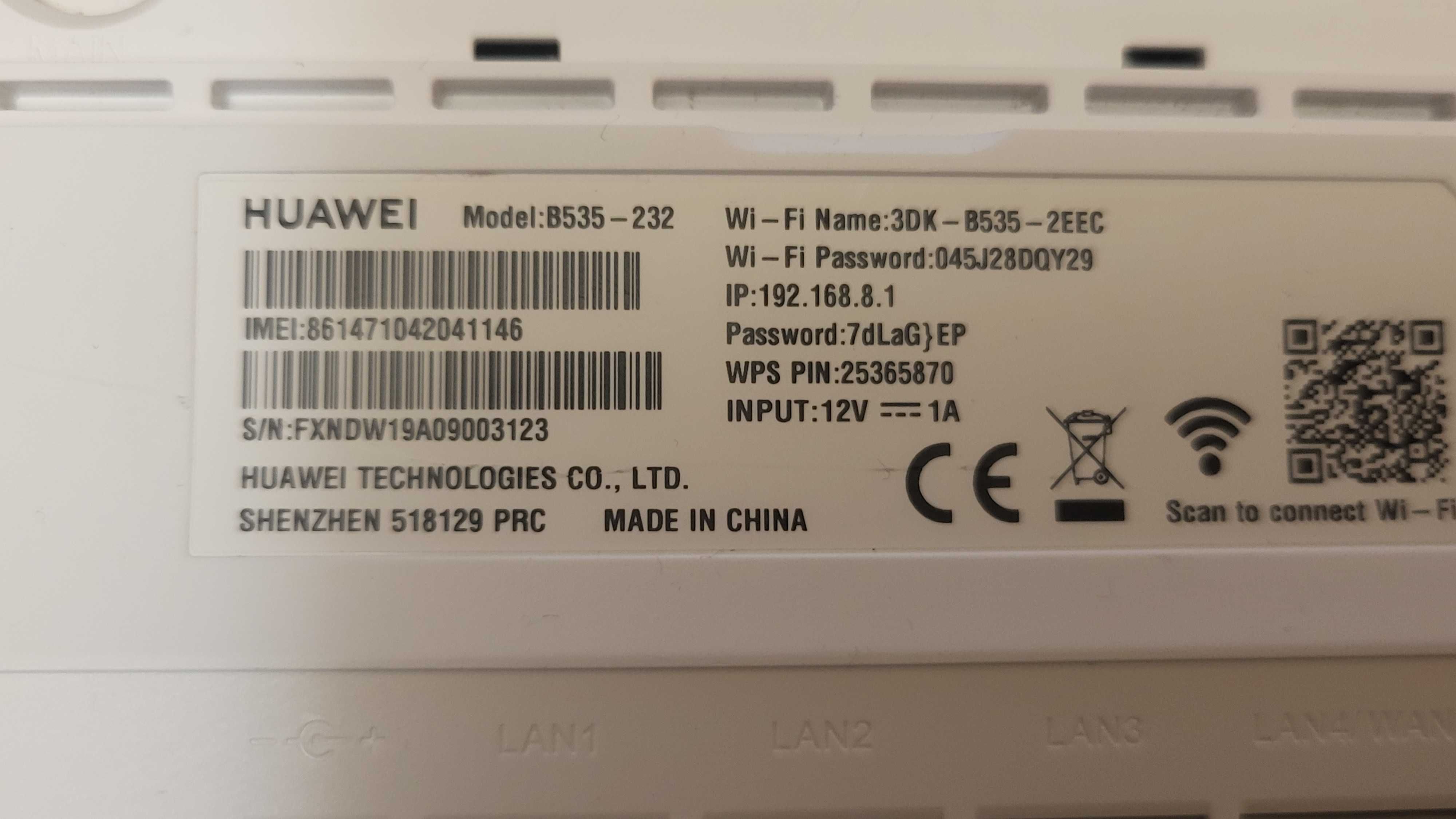 Huawei Router wireless 4G cu sim b535 liber de retea