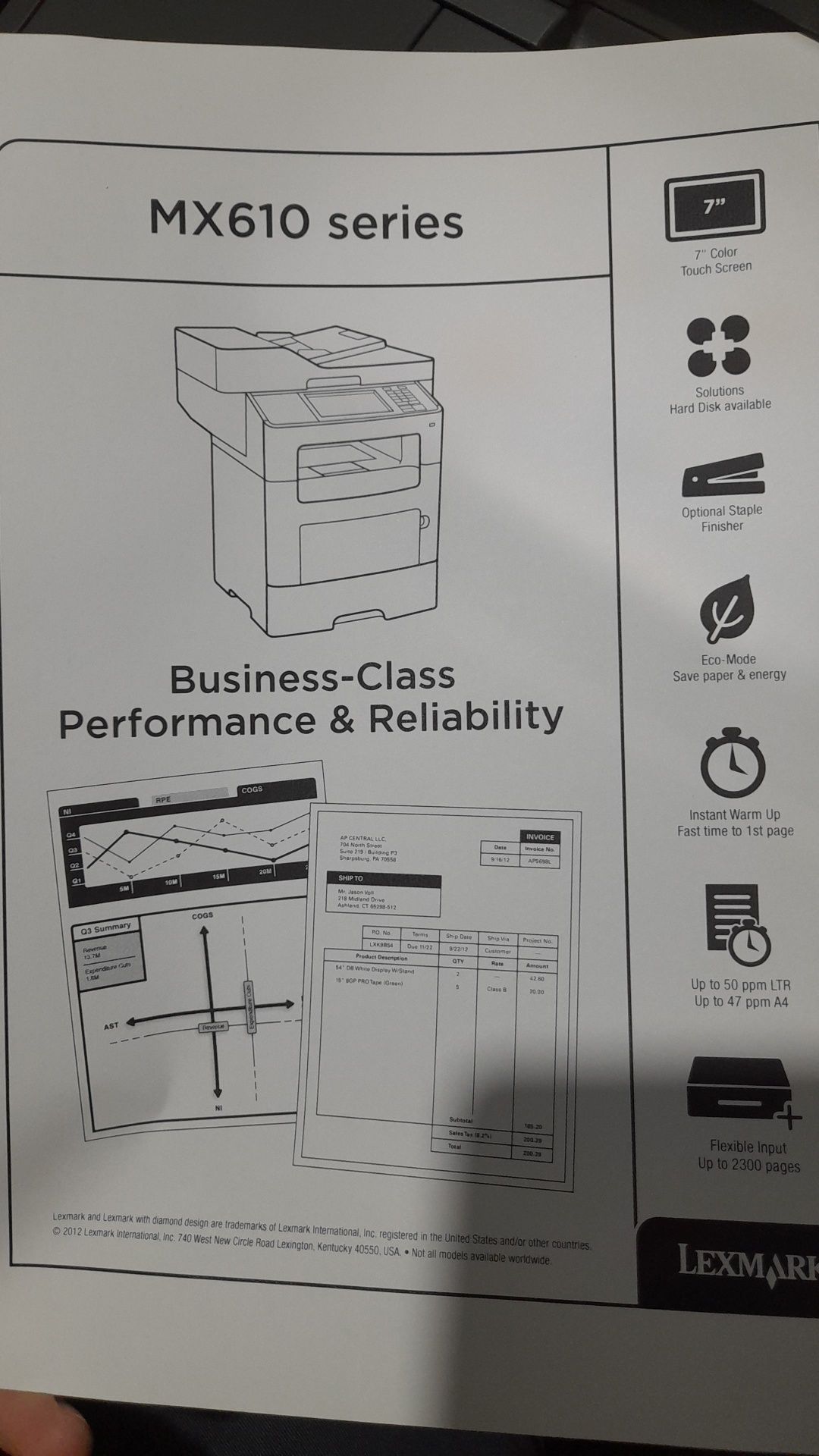 Vand multifunctionala Lexmark MX611DHE