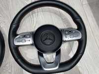 Vand volan AMG piele/comenzi/padele Mercedes W177 W167 W205 W213 W257