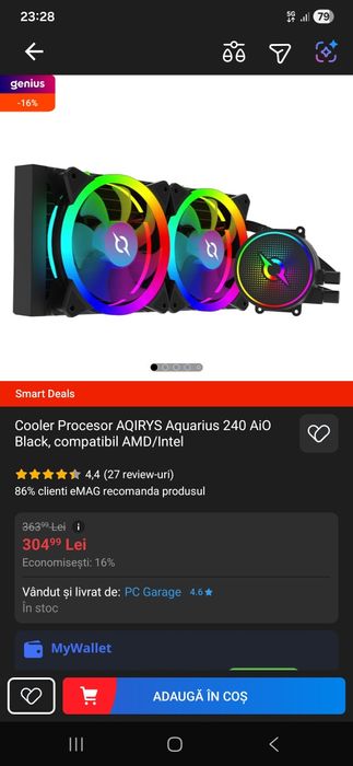Cooler Procesor AQIRYS Aquarius 240