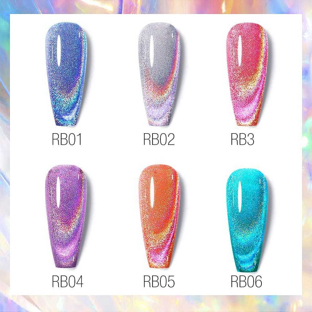 CANNI Laser Rainbow Cat Eye гел лак
