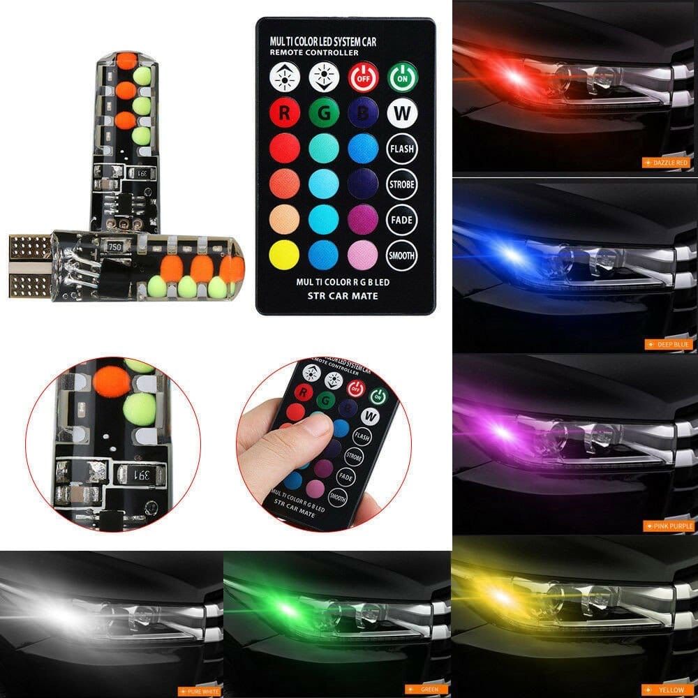 Poziti colorate led cu telecomanda