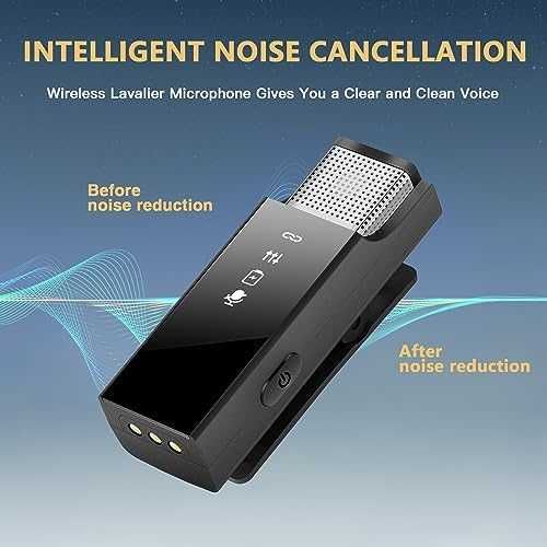 Нови 2 броя Безжични Микрофони с Кутия за Зареждане iPhone и iPad