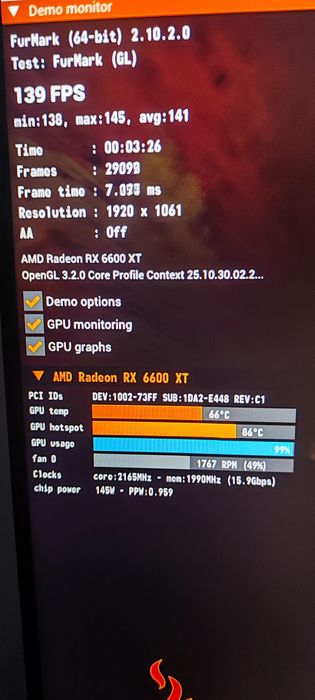 Компютър геймърски  ryzen 5600x ,rx 6600xt ,16 рам 3000mhz, захр.650+