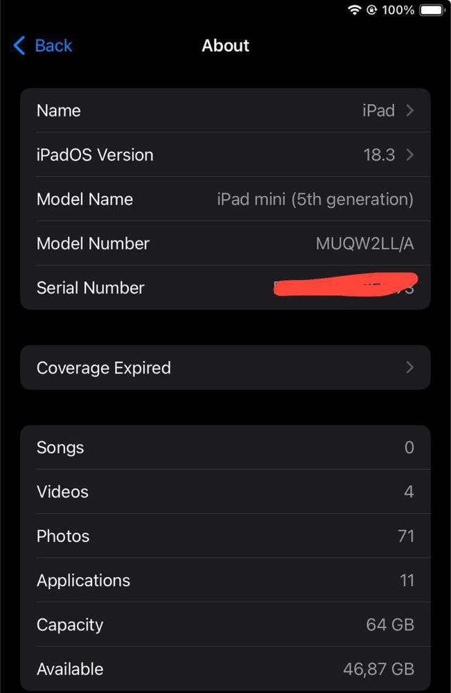 Ipad mini 5 64 gb ideal