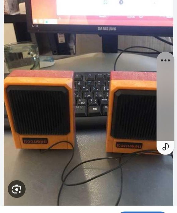 Винтажная мини стерео звуковая система КОЛИБРИ.