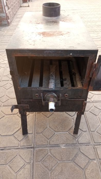 Печка железная б/у