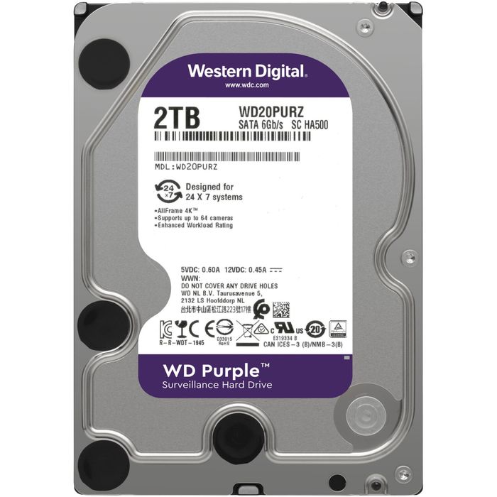 Hard Disk 2TB SATA III DVR Camere supraveghere WD Purple