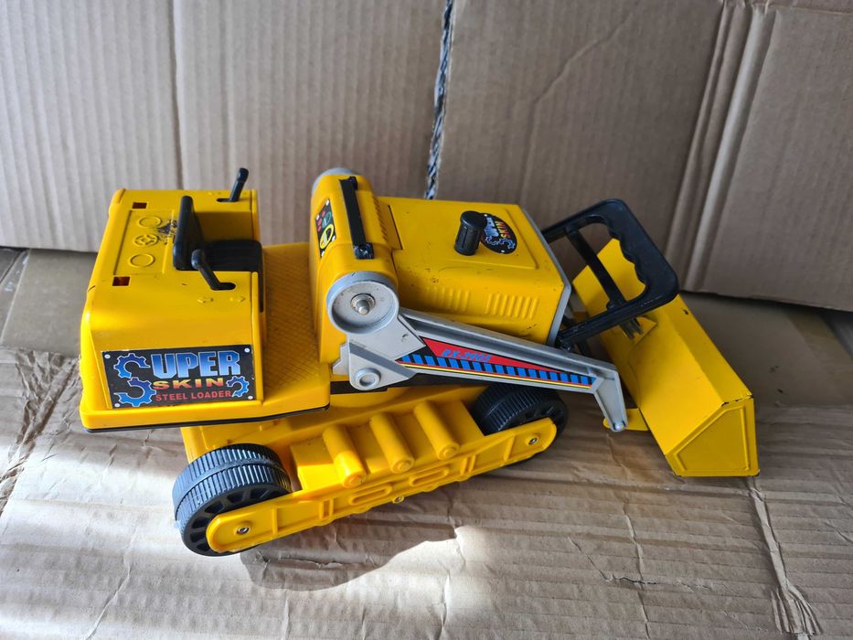 Jucarie metal Excavator galben 4 roti