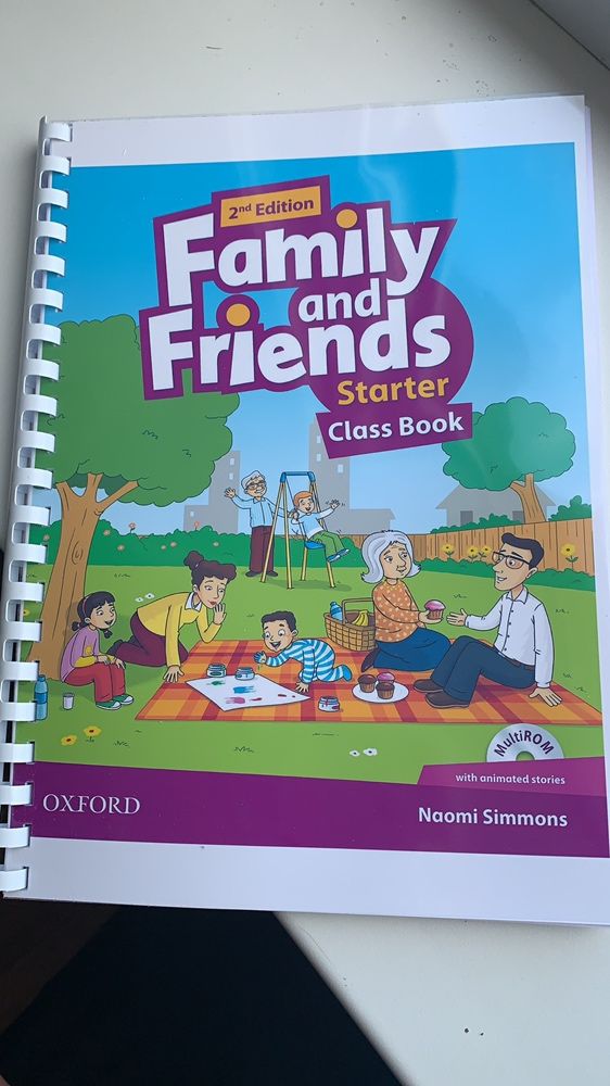 Продам учебник и тетрадь family and friends Starter