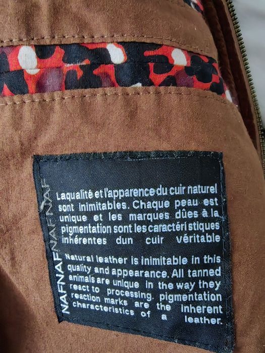 Geaca piele de la Naf Naf