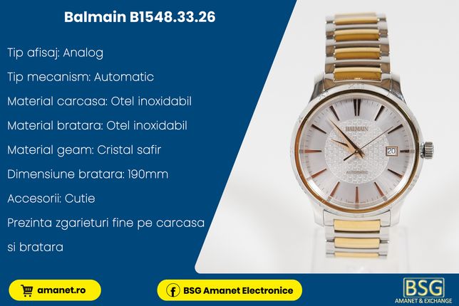 Ceas Balmain B1548.33.26 - BSG Amanet & Exchange