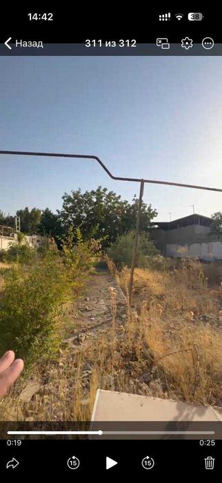 Ипакчилик Продаеться участок  8,5 соток фасад 21 метр длина 41 метров