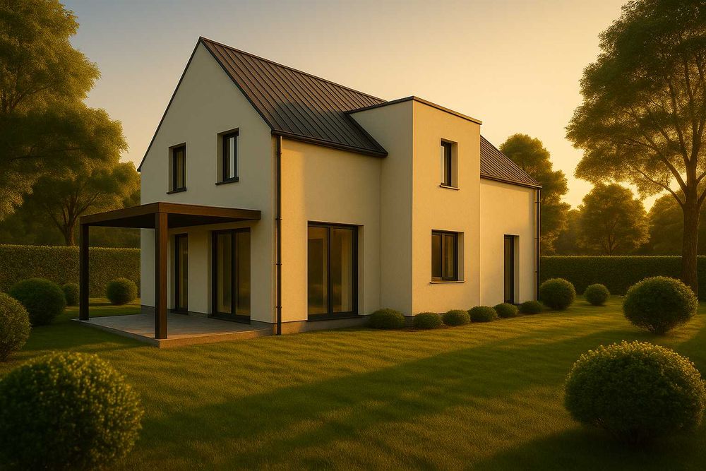 Casă noua de vânzare + teren 1.100 mp – zona metropolitană Cluj-Napoca