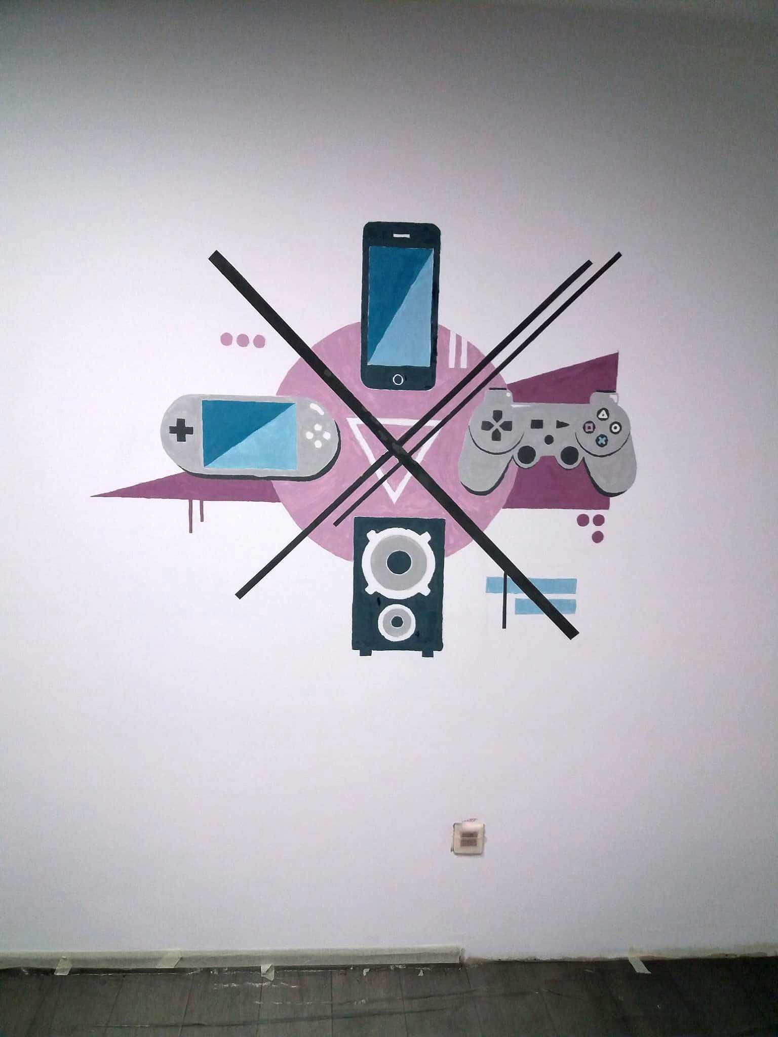 Pictură murală, pictură pe pereți, street art - interior/exterior