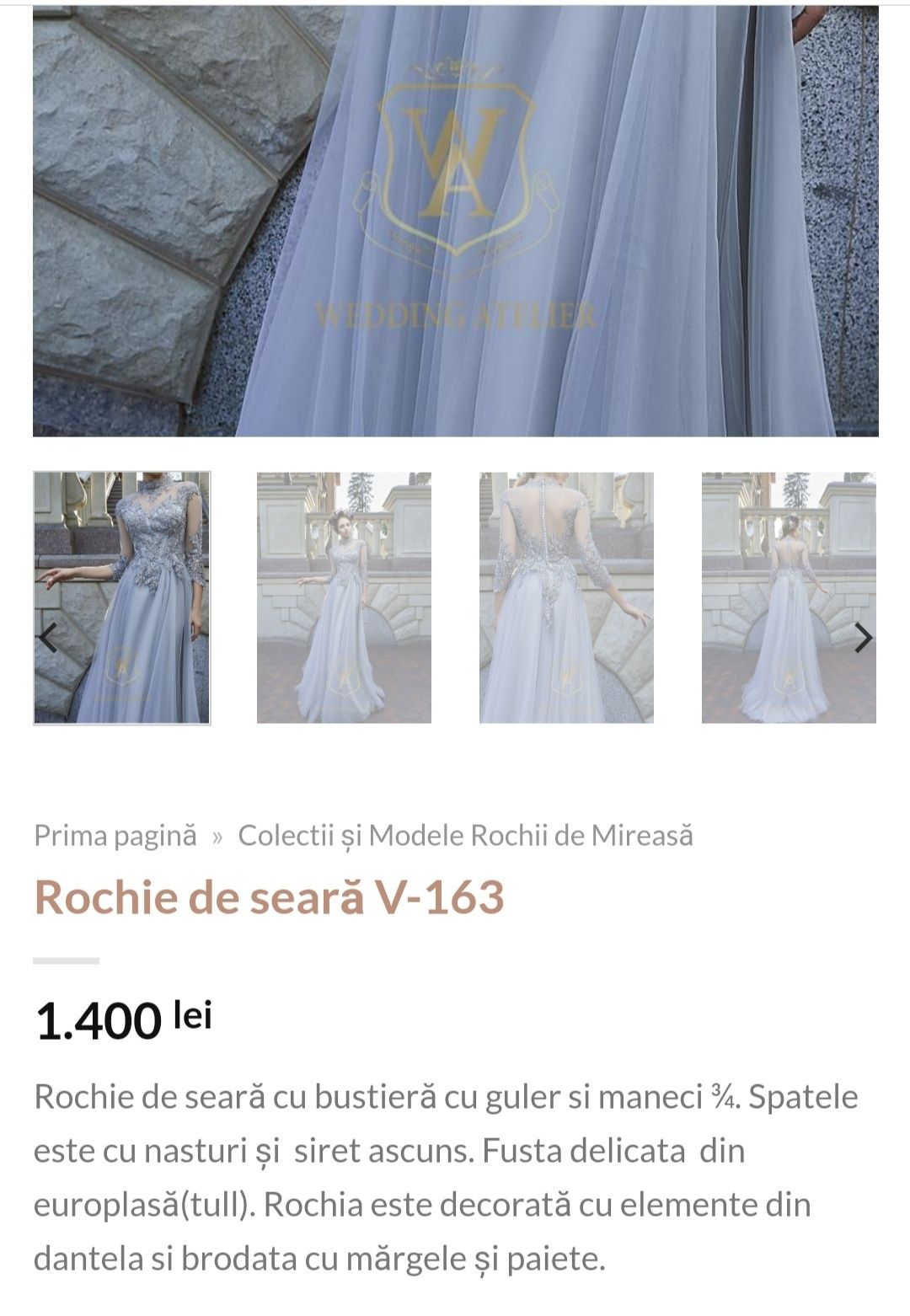 Rochie de seara gri