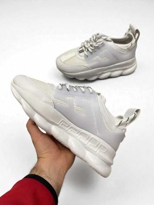 Adidasi Versace Chain Reaction Alb - Adidasi Unisex - Verificare