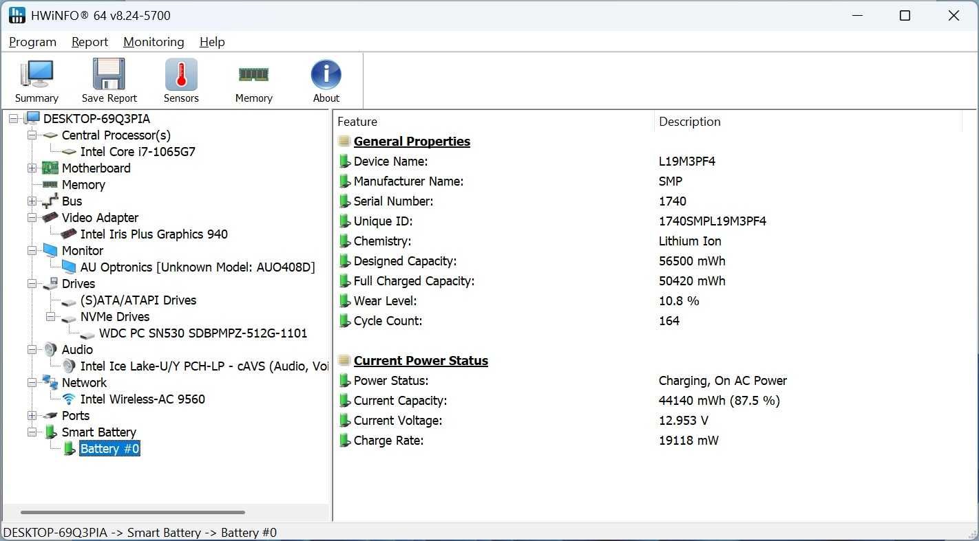 Лаптоп 14" Lenovo IdeaPad 5 14IIL05 (счупена панта на горния капак)