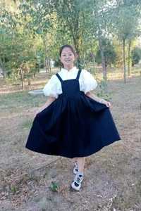 Сарафан с рубашкой, школьная форма, юбка